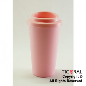 VASO TERMICO CAFE ROSA PASTEL 300 CC X 1